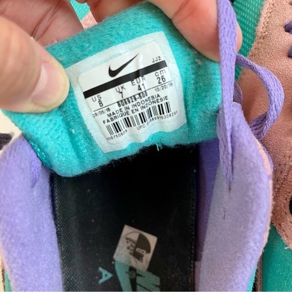 Nike Air Max 1 Have A Nike Day Sz 8 Mens Space Purple Black Smiley Face Sneakers - Picture 6 of 9